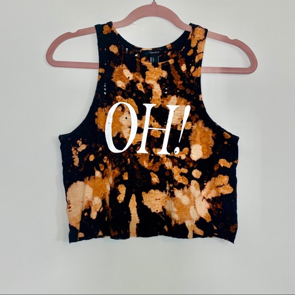 Forever21 Oh Distress tank top - Picture 1 of 11
